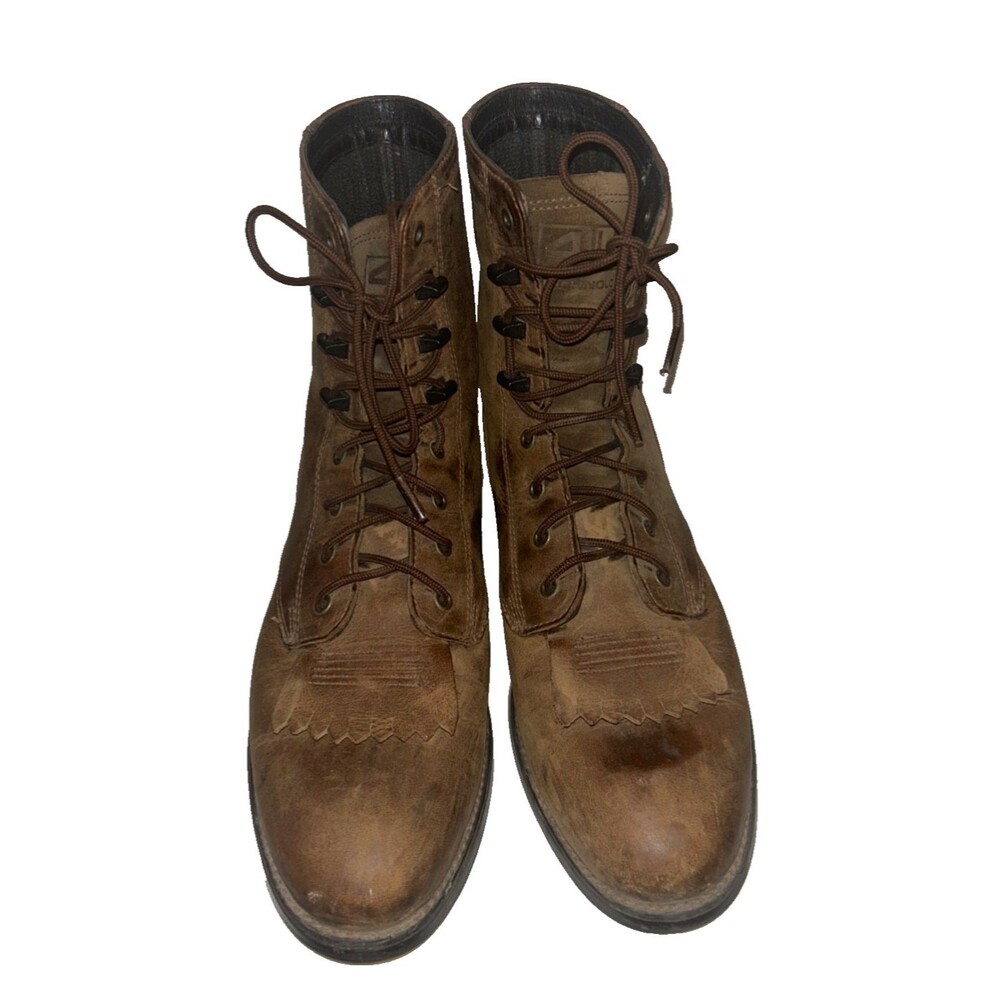 Ariat Heritage Lacer II Boots Women’s size 7.5 Leather Lace Up Distressed - Picture 3 of 9